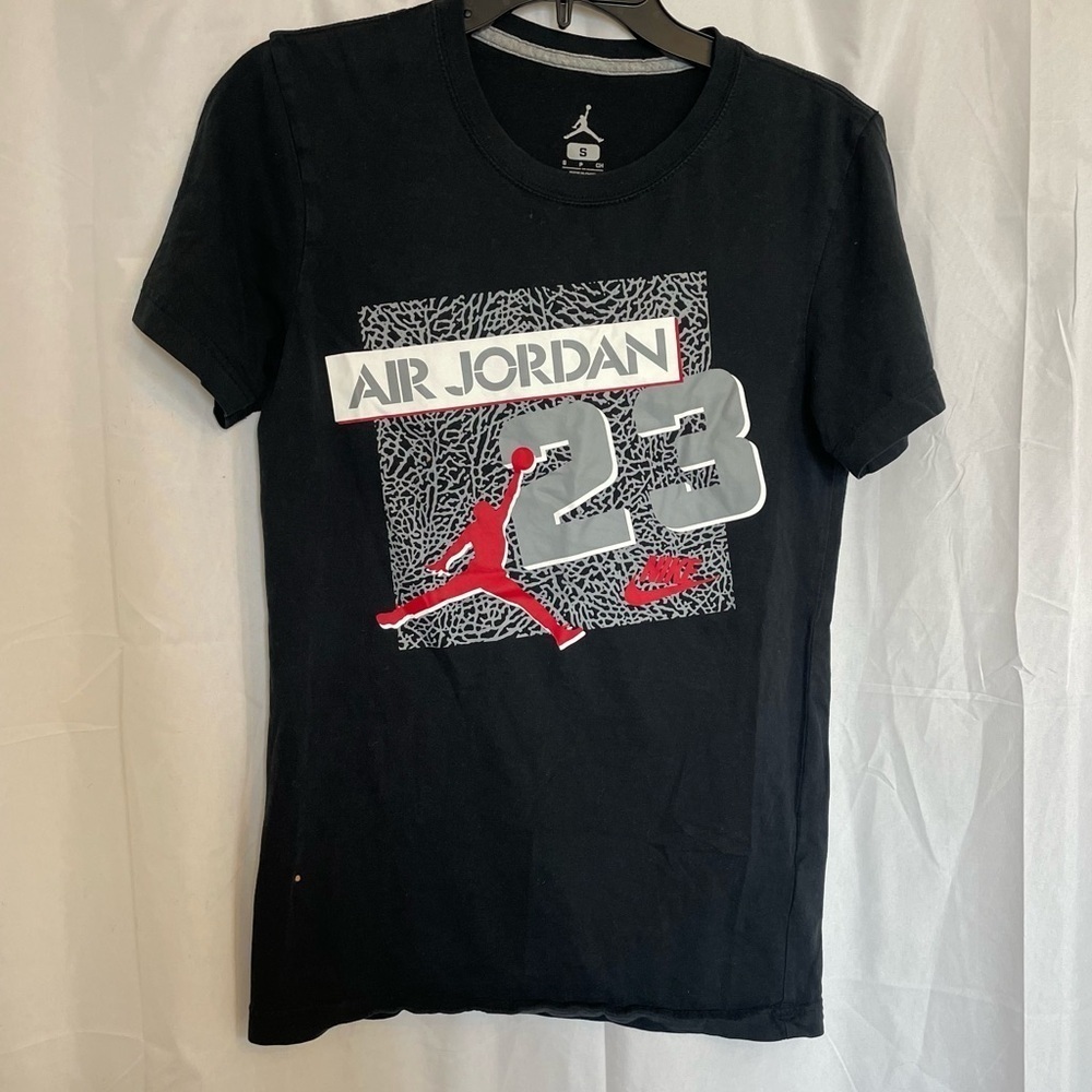 NIKE AIR‎ JORDAN Men’s Black Tee Shirt 23 Jumpman Size Small